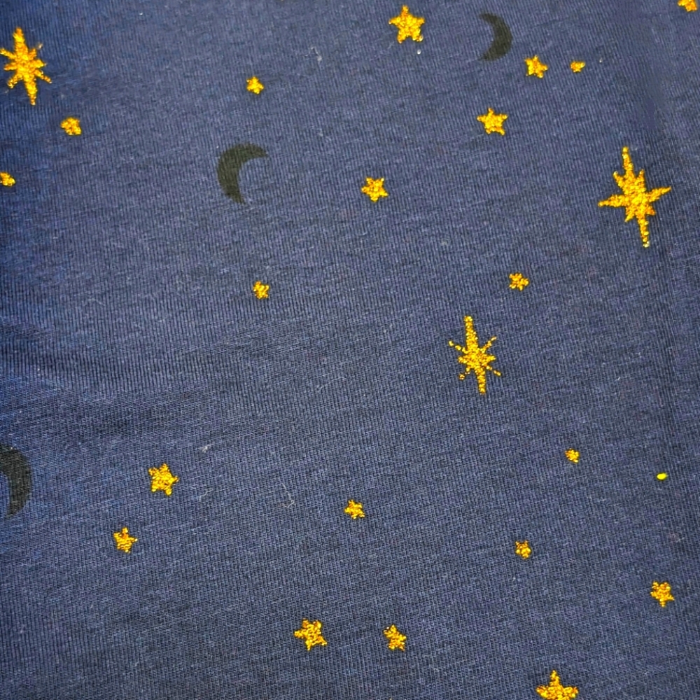 Booky Full length Soft Cotton stretchy leggings Skinny Fit Navy Blue Stars NWOT - Picture 5 of 5